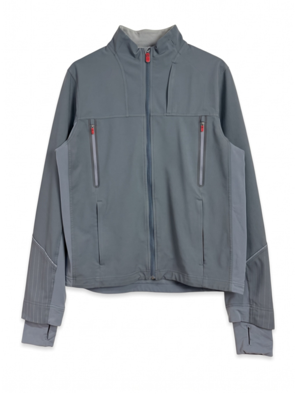 LULULEMON Cross Chill Gray Jacket Softshell Zip-up Casual, Sz M